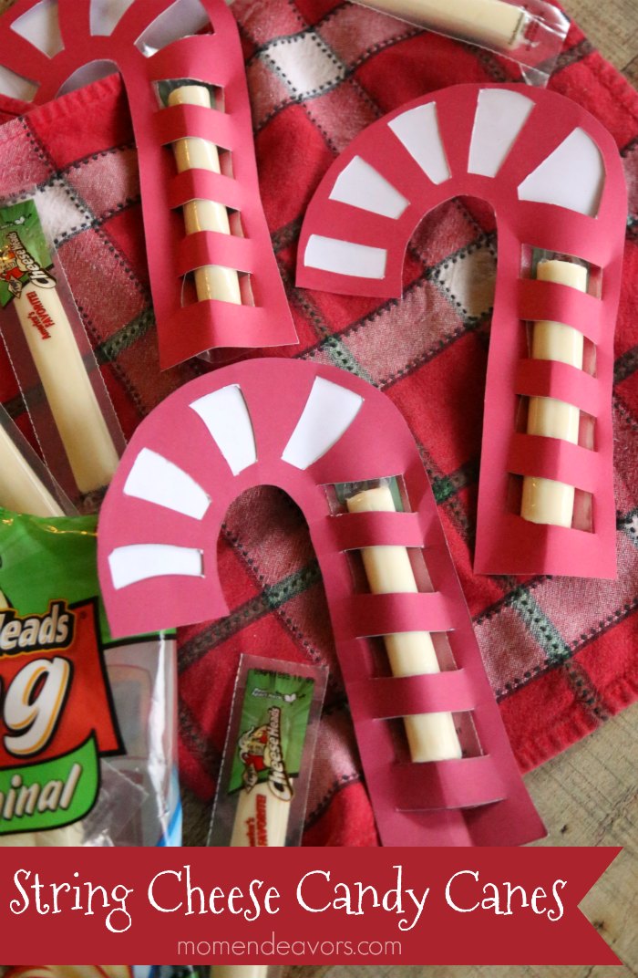 String Cheese Candy Canes