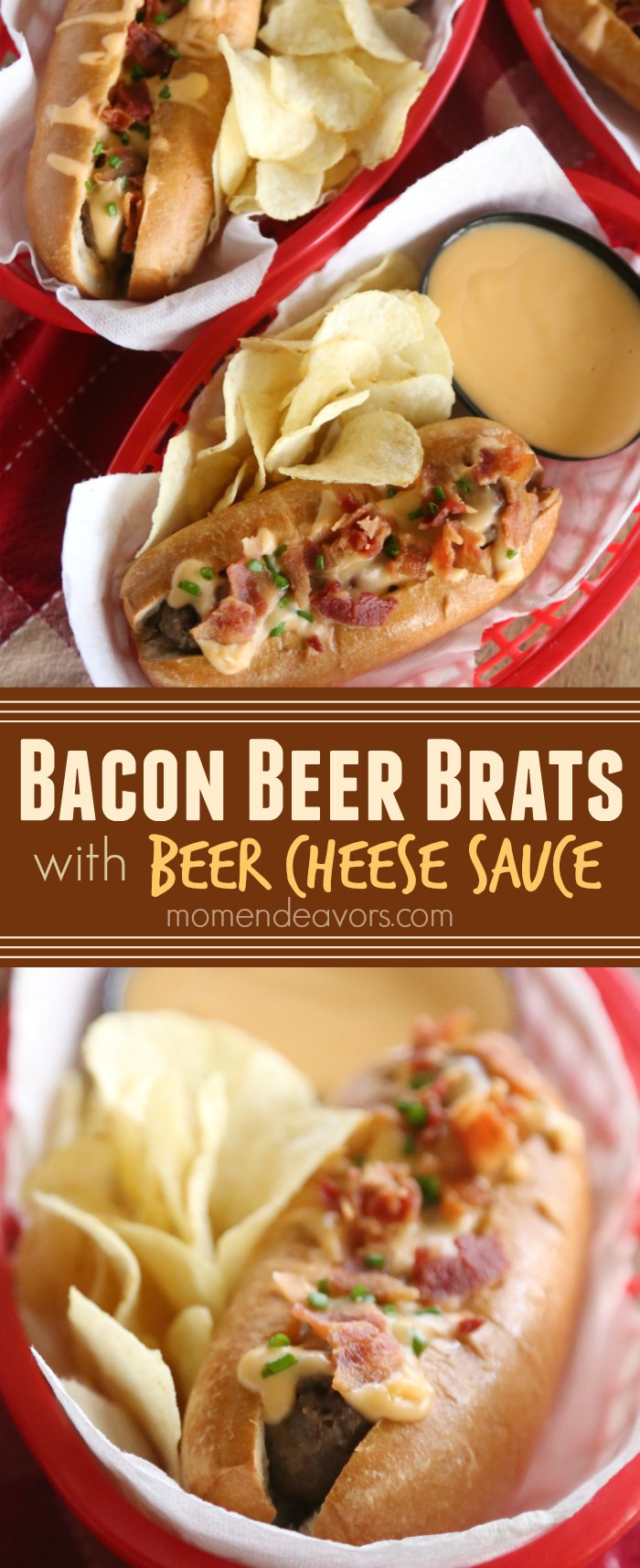 Bacon Beer Cheese Brats Recipe