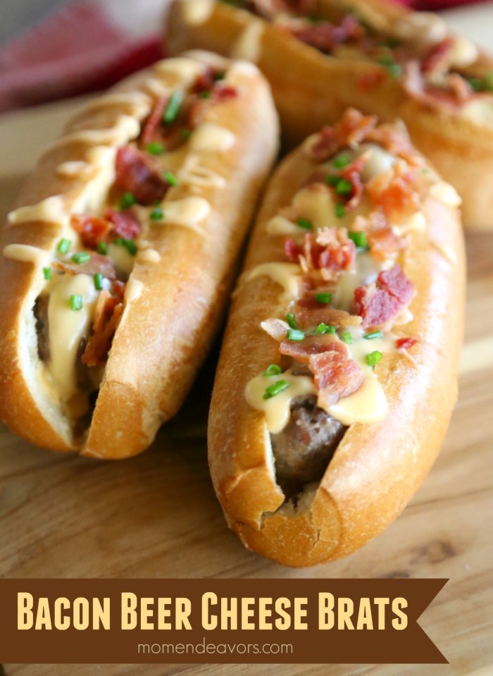 Bacon Beer Cheese Brats
