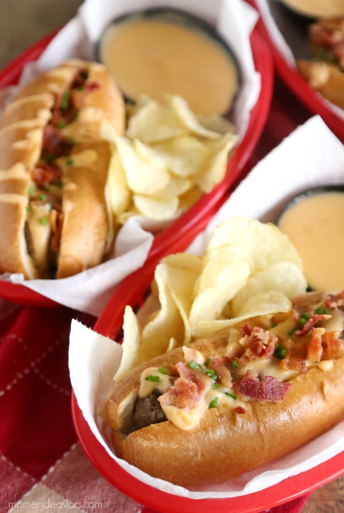 Bacon Cheese Beer Brats