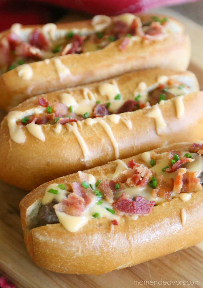 Beer Brats with Beer Cheese