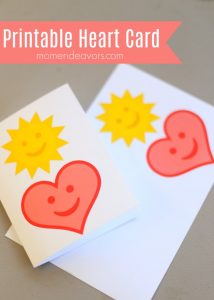 Printable Heart Card