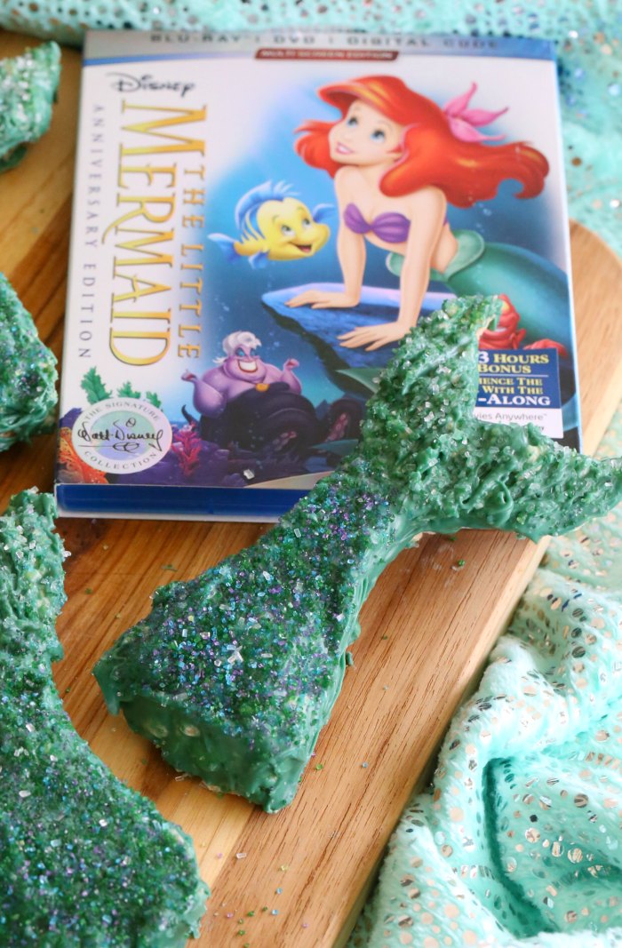 Little Mermaid Krispie Treats