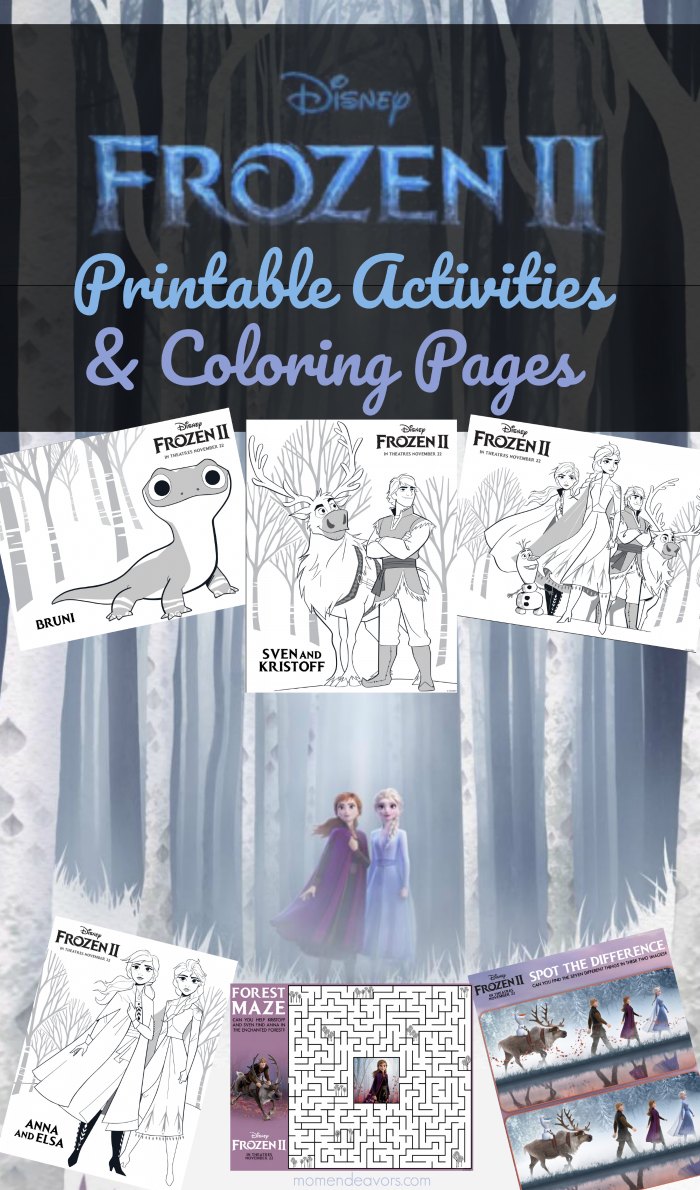 Disney FROZEN 20 Printable Activities & Coloring Pages   Mom Endeavors