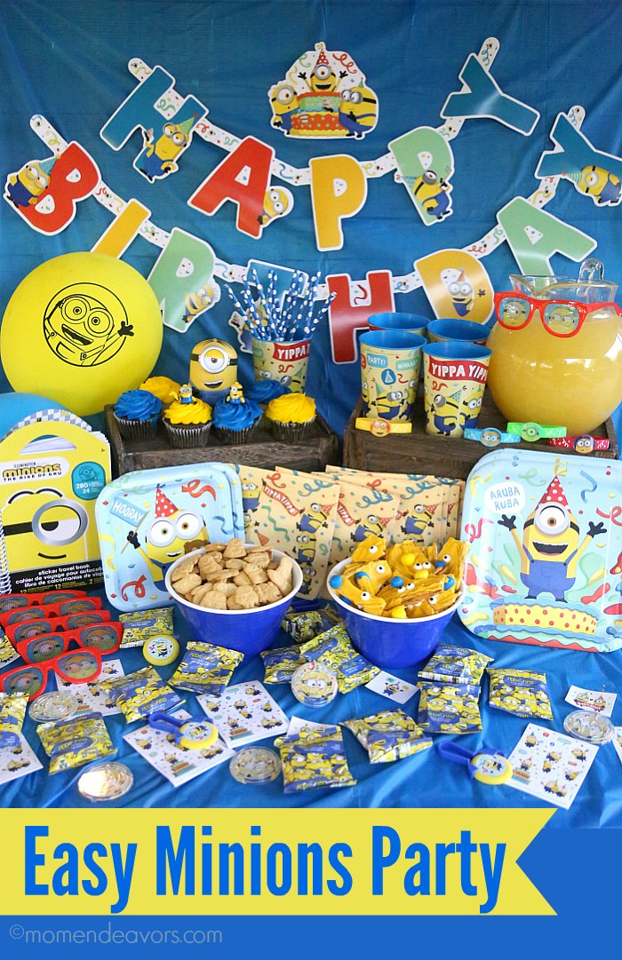 A Minions Birthday Party Table