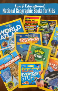 A collection of National Geographic Kids books